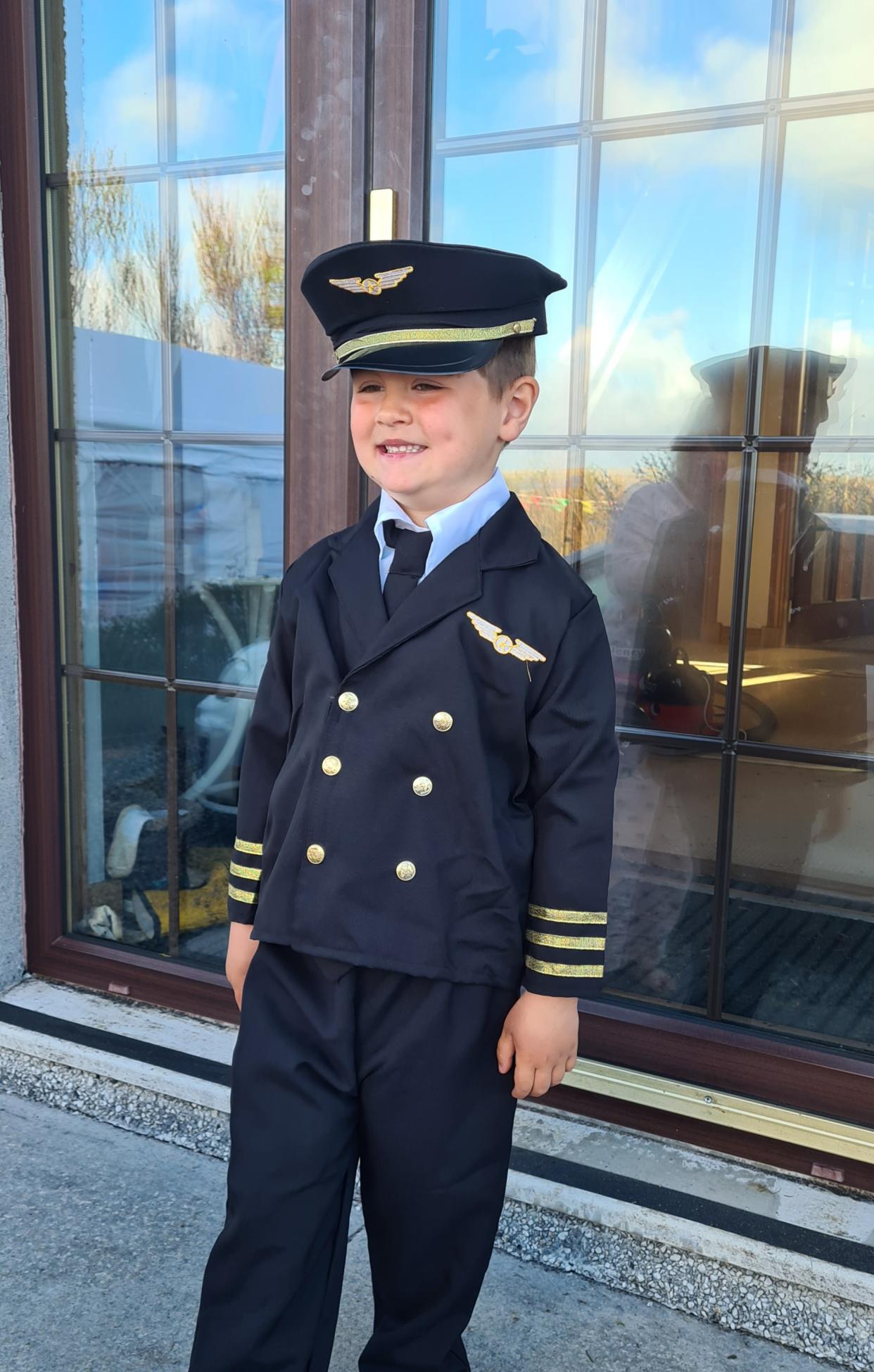 George hopes to be a pilot when he’s older (Loganair/PA)