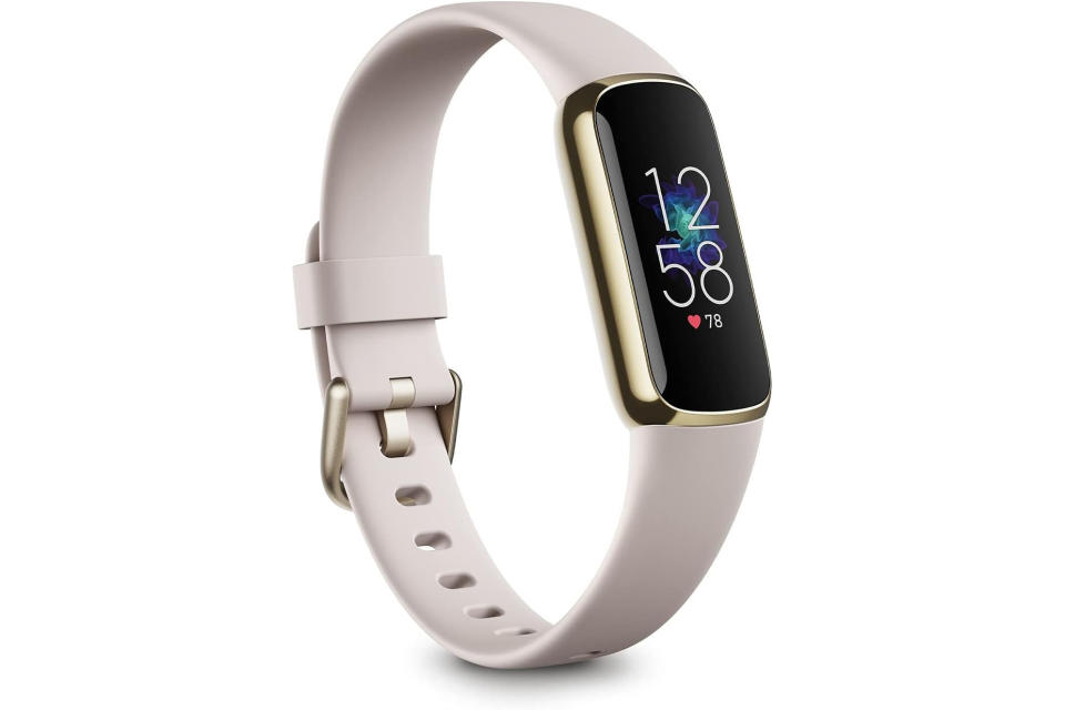 Fitbit Luxe Fitness and Wellness Tracker, Lunar White/Soft Gold- Singapore Edition. (Photo: Amazon SG)