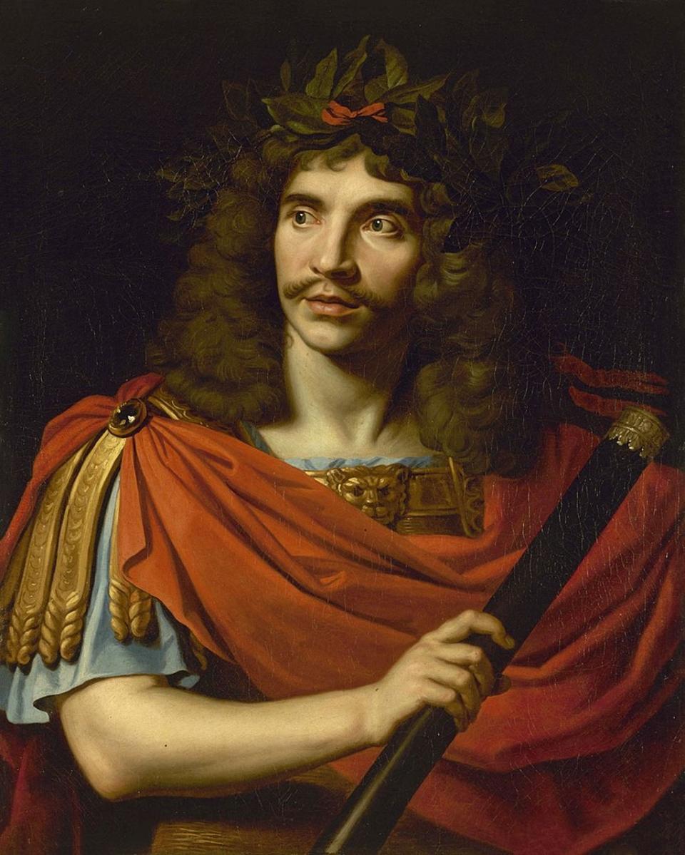 Nicholas Mignard, Portrait of Molière as Julius Caesar, 1656 (Public domain)