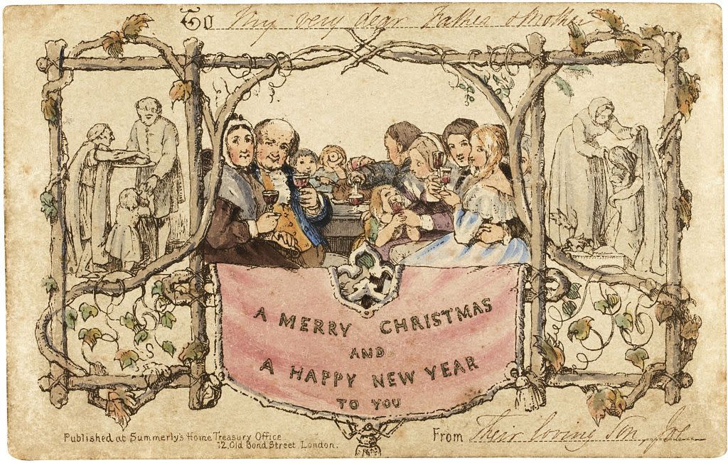 the first christmas card, 1843