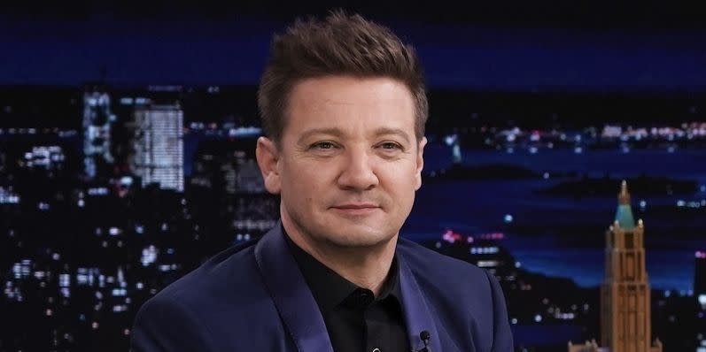 jeremy renner during an interview on monday, november 22, 2021