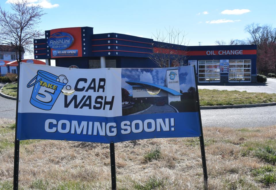 The Take 5 car wash chain plans to demolish an oil-change facility and convert a closed car wash on Route 38 in Maple Shade into one of its sites.