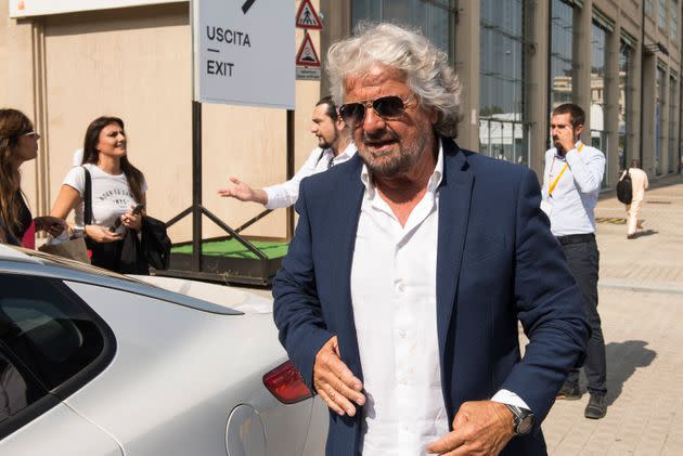 ITALY, TURIN, PIEDMONT - 2018/09/21: Beppe Grillo leaves after visiting the Terra Madre Salone del Gusto 2018. (Photo by Stefano Guidi/LightRocket via Getty Images) (Photo: Stefano Guidi via Getty Images)