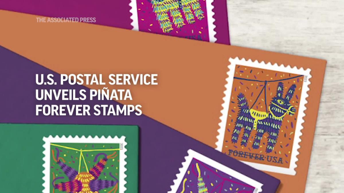 U.S. Postal Service unveils Piñata forever stamps