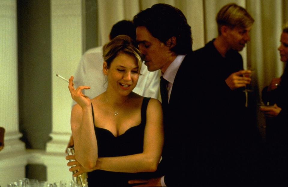 reneee zellweger as bridget jones hugh grant as daniel cleaver