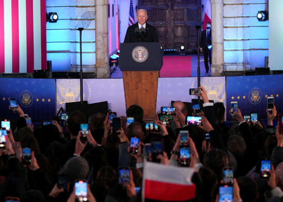 US President Joe Biden didn't hold back during his address in Warsaw, Poland.