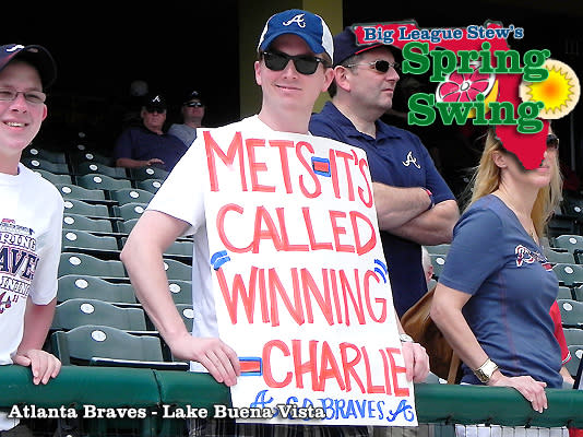 Spring Swing: Braves fan uses Charlie Sheen meme to taunt Mets