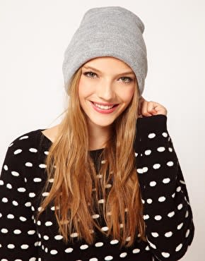 Metallic Silver Boyfriend Beanie