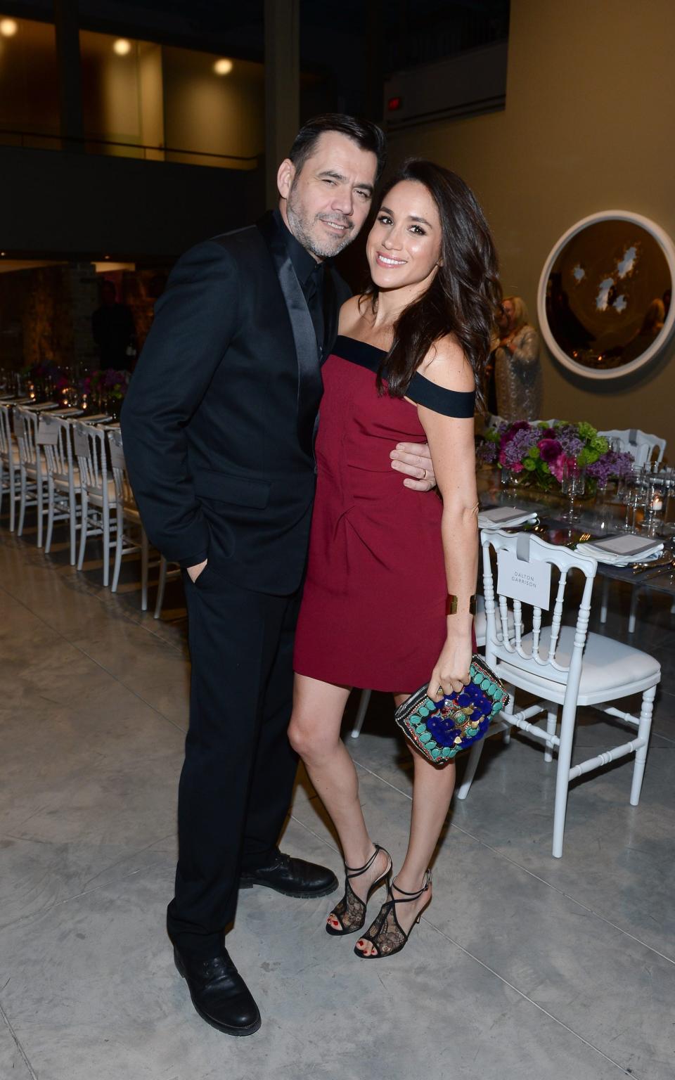 Roland Mouret with Meghan Markle, now the Duchess of Sussex, in 2016 - Getty Images