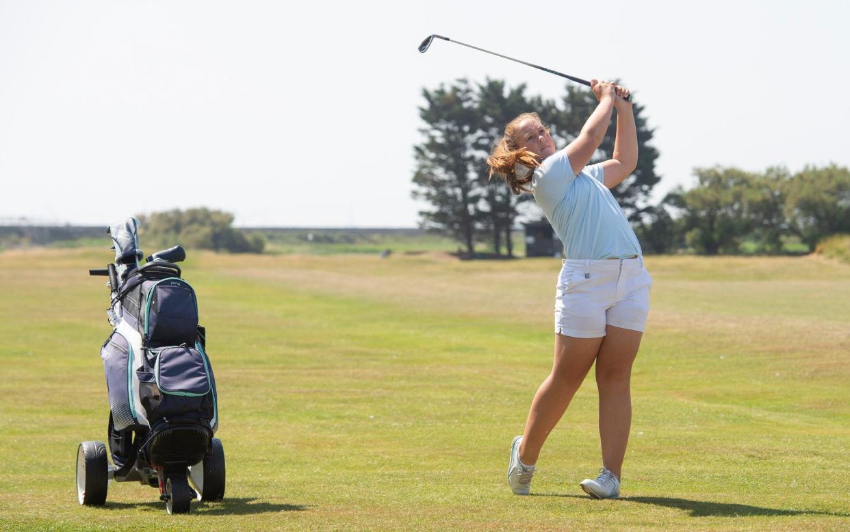 Golfer Chelsey Duffy, who has benefitted from the Golf Foundation's attempts to introduce golf to youngsters  - JULIAN SIMMONDS