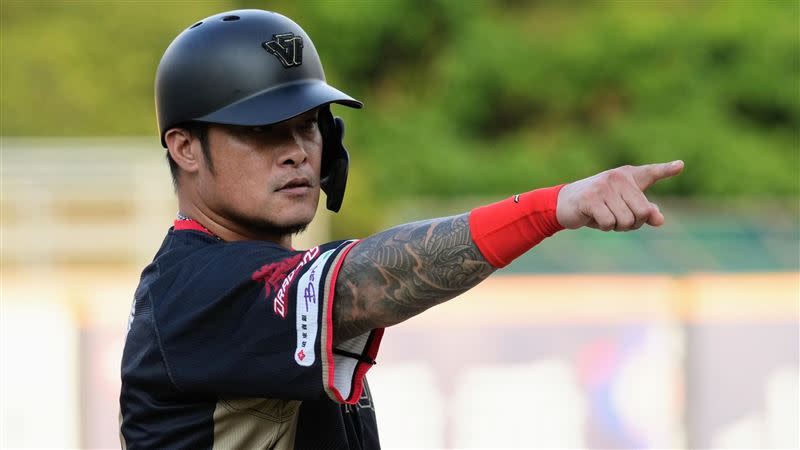 味全龍林智勝繳出3安猛打賞，獲選單場MVP。（圖／味全龍提供）