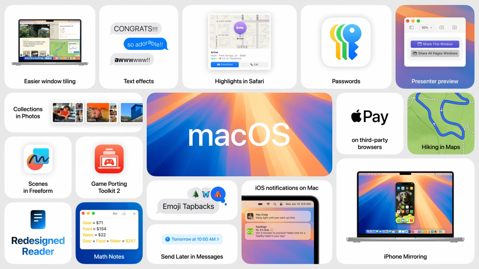 Funzionalità di MacOS Sequoia