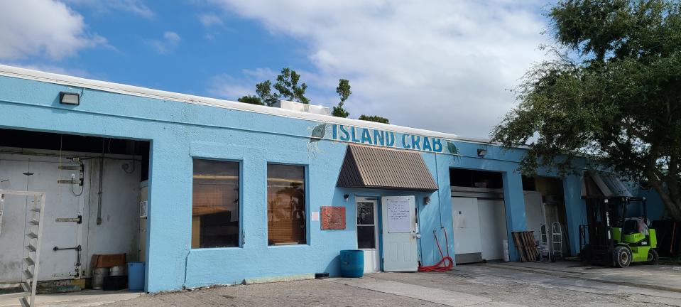 Outside Island Crab Co. in St. James City, Fla.