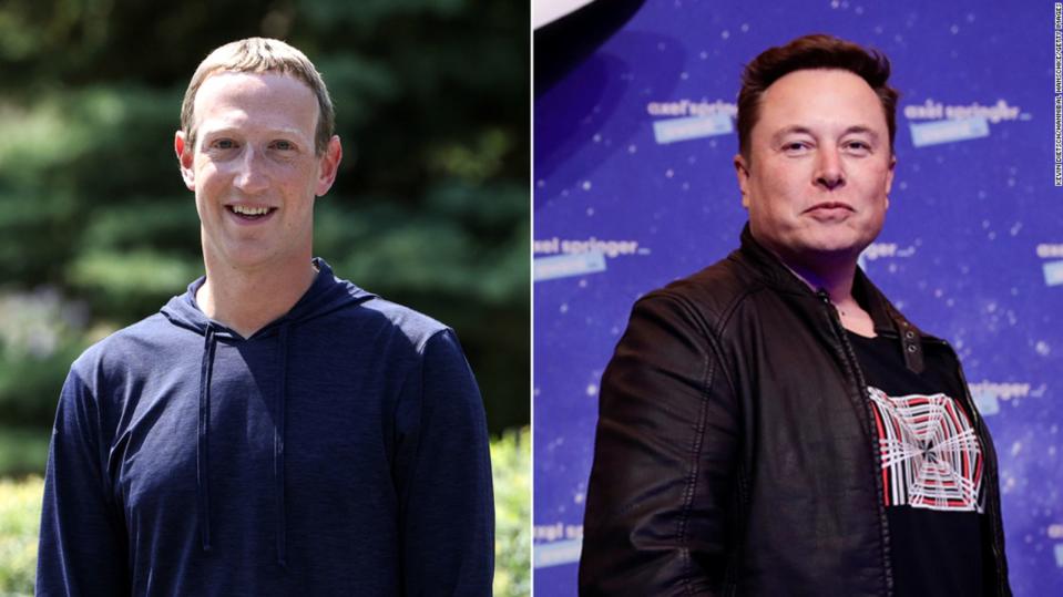Mark Zuckerberg y Elon Musk 