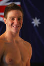 BRISBANE, AUSTRALIA - JULY 17: Tommaso D'orsogna poses during an Australian Swim team portrait session at Brisbane Aquatic Centre on July 17, 2010 in Brisbane, Australia. (Photo by Jonathan Wood/Getty Images)