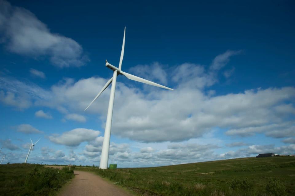 Prime Minister Boris Johnson has said onshore wind farms are controversial because of their visual impact (Danny Lawson/PA) (PA Archive)