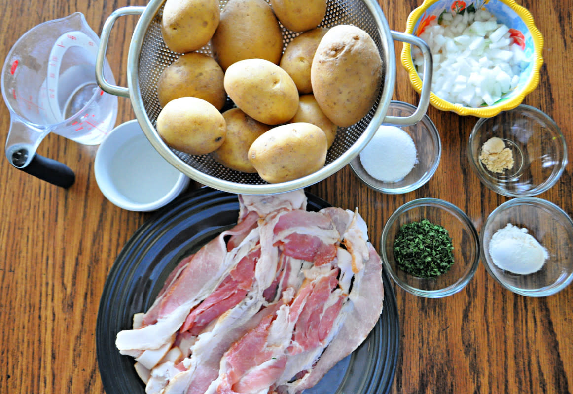 German Potato Salad Prep<p>Krista Marshall</p>