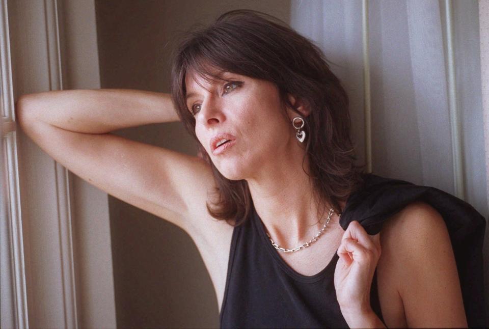 Chrissie Hynde, lead singer of The Pretenders, shown in 1995.