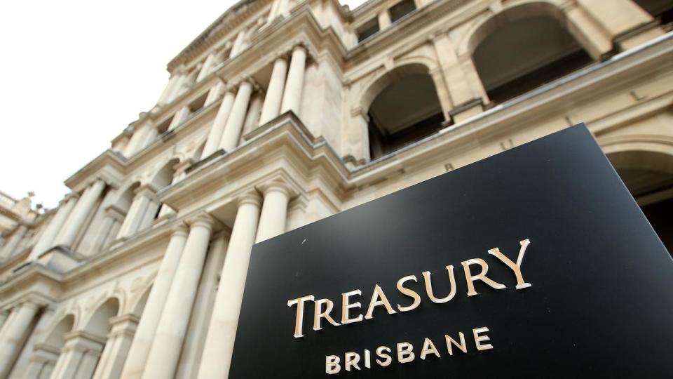 The Treasury casino building.