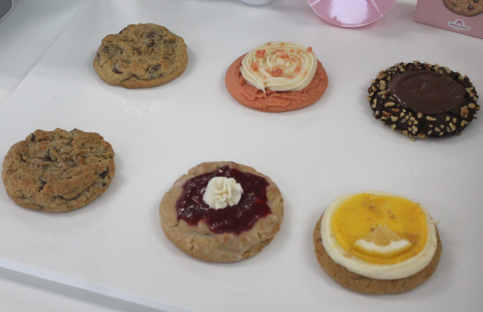 A selection of cookies being served at a Crumbl in Northville Township, Michigan.