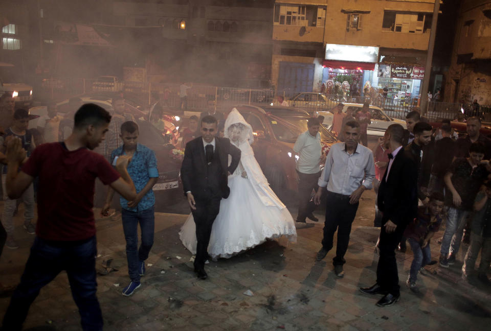 Weddings cut through gloomy mood in Gaza Strip