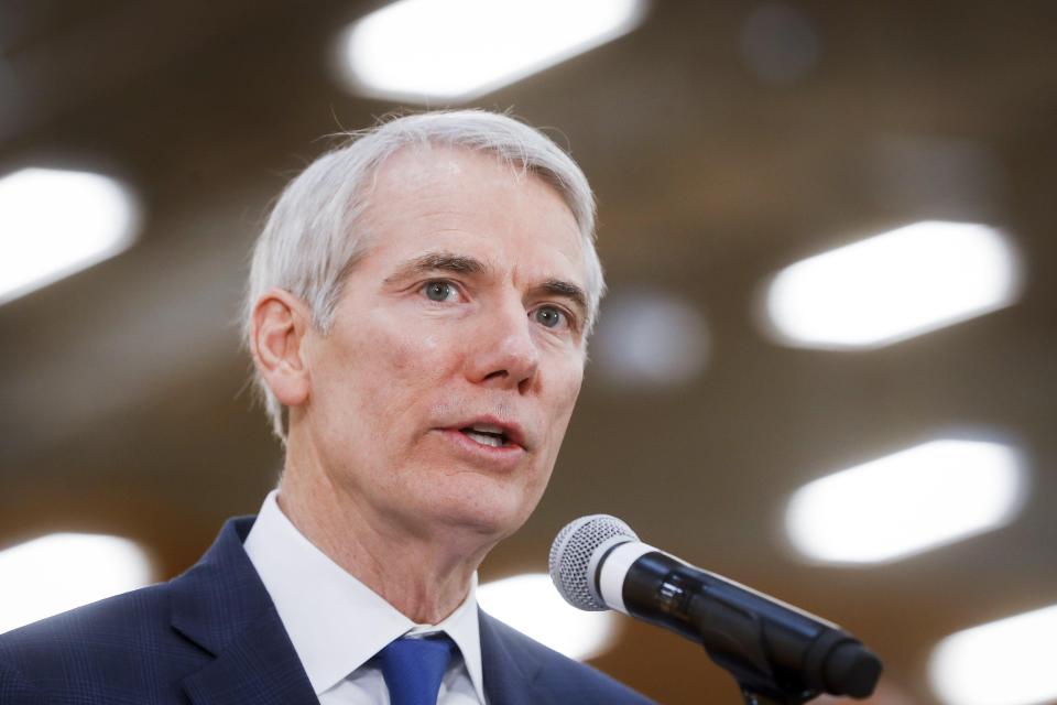 Sen. Rob Portman, R-Ohio, one of the lead Republican negotiators in the latest infrastructure talks.