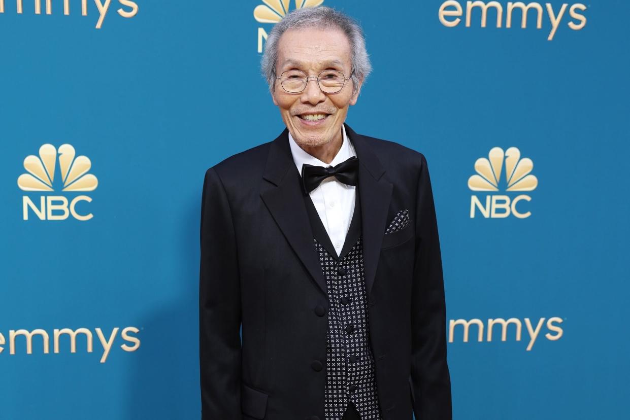 LOS ANGELES, CA - September 12, 2022 - O Yeong-su arriving at the 74th Primetime Emmy Awards at the Microsoft Theater on Monday, September 12, 2022 (Brian van der Brug / Los Angeles Times via Getty Images)