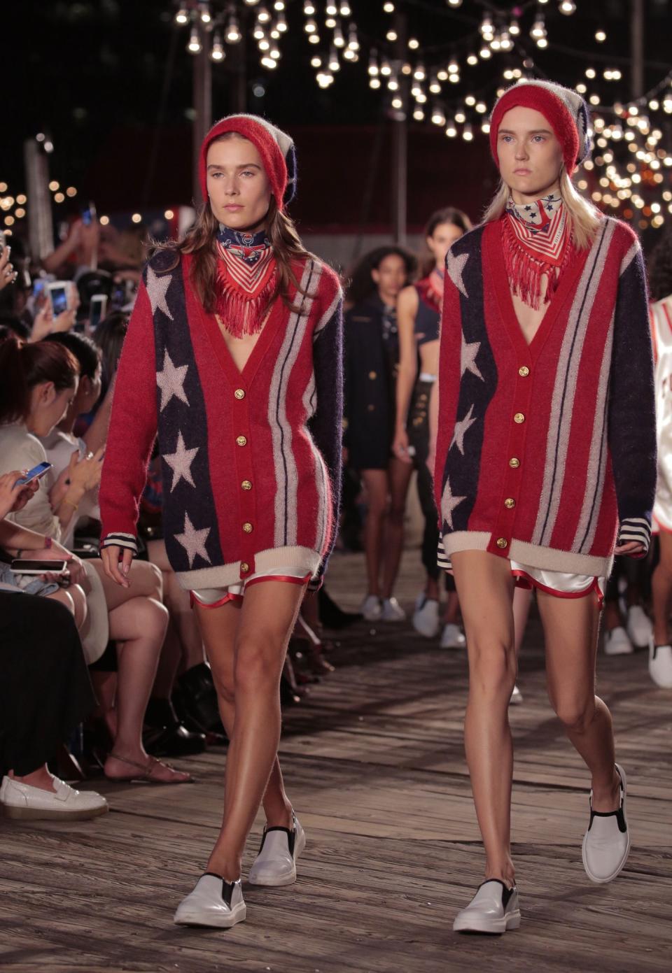 <p>YAAS our favourite comfy footwear is firmly staying after a HUGE feature on the Tommy Hilfiger SS17 runway. [Photo: Getty] </p>