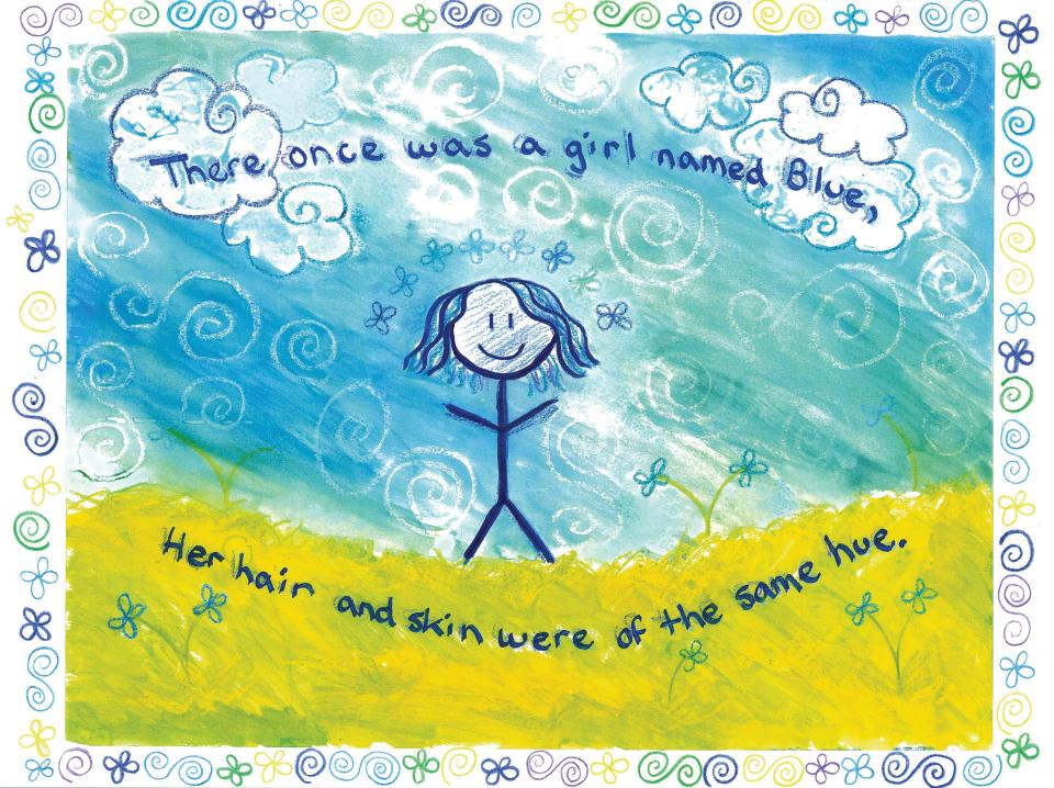 Blue Girl inspires others to be their true selves and to make the world a better place.