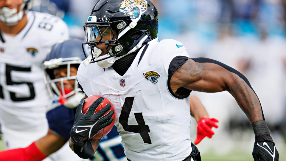 Jaguars player Tank Bigsby returning a kickoff (Wesley Hitt/Getty Images)