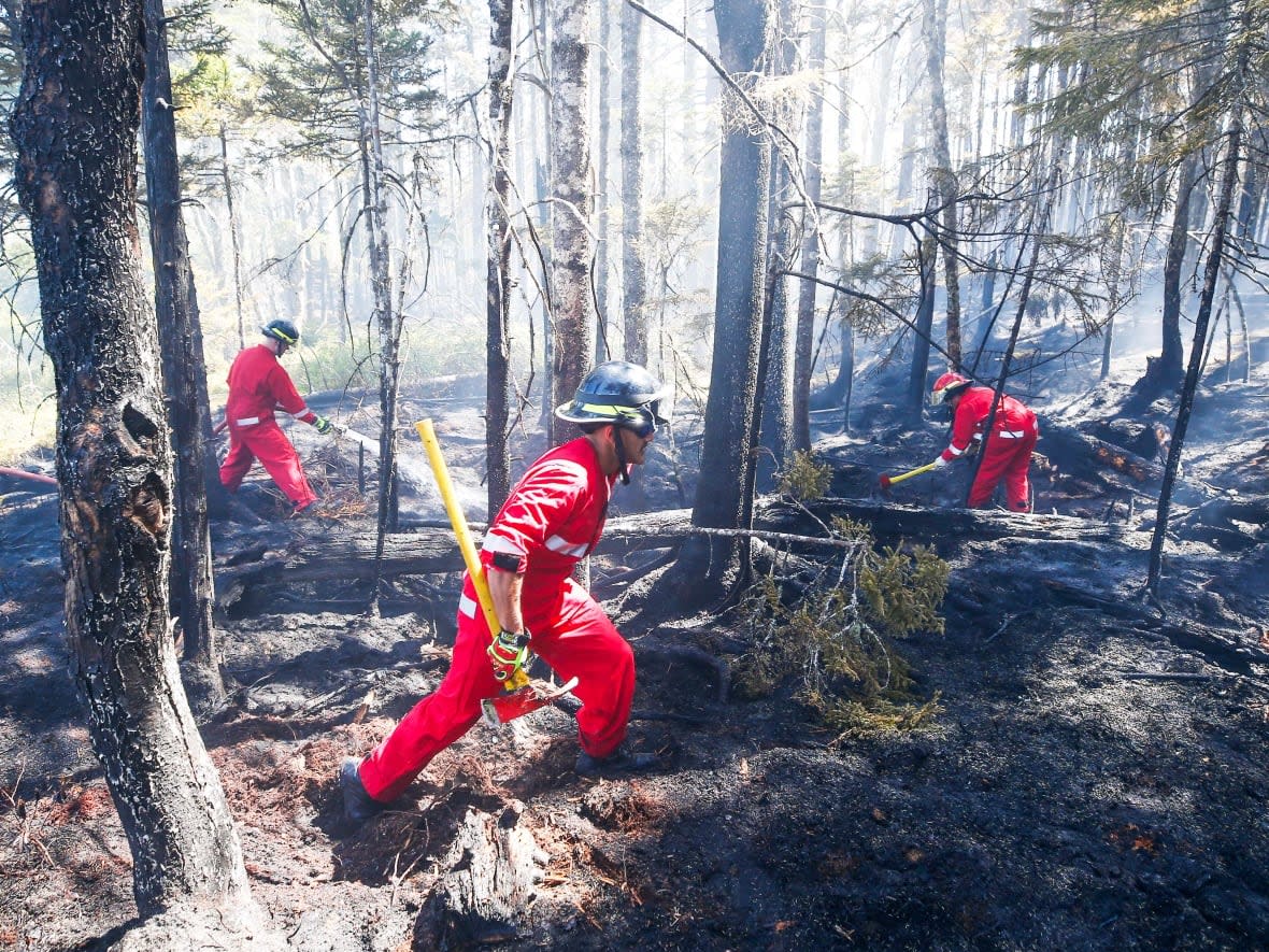 Halifax Regional Fire and Emergency firefighters were given some respite by a crew from P.E.I. last week. (Communications Nova Scotia - image credit)