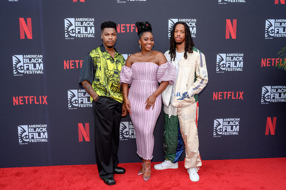 John Boyega, Teyonah Parris, and Juel Taylor