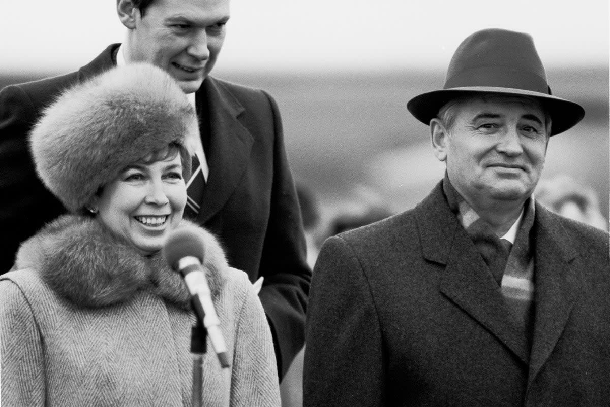 Mikhail Gorbachev with his wife Raissa in 1985  (Alamy)