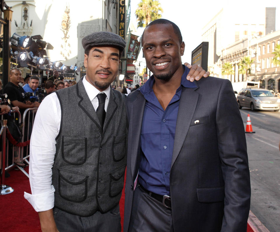 Lottery Ticket LA Premiere 2010 Erik White Gbenga Akinnagbe