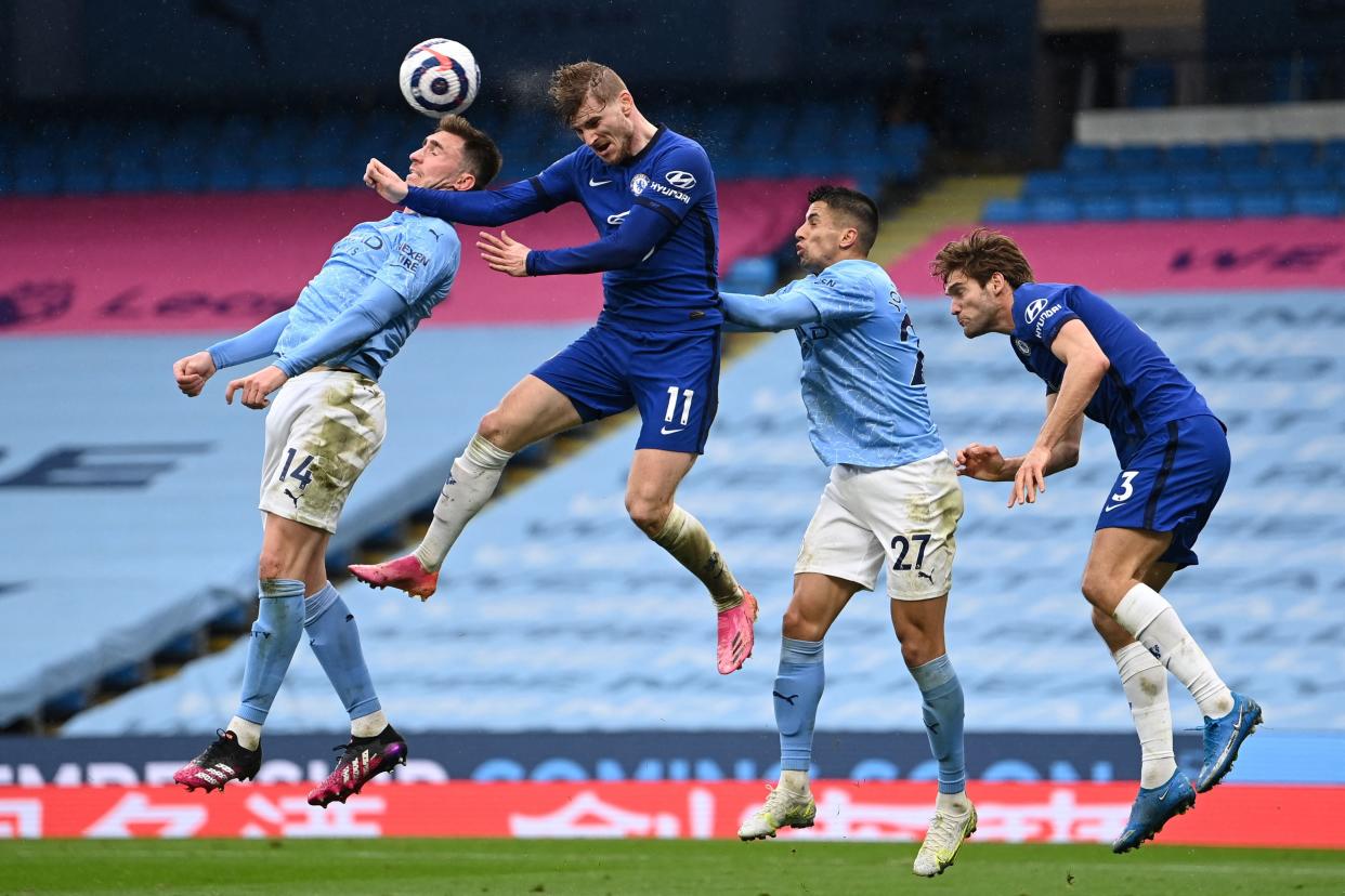 <p>Chelsea will take on Manchester City in an all-English final</p> (POOL/AFP via Getty Images)