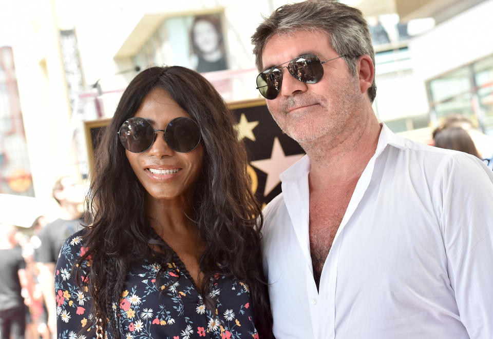 Sinitta and Simon Cowell attend the ceremony honoring Simon Cowell with star on the Hollywood Walk of Fame on August 22, 2018 in Hollywood, California.  (Photo by Axelle/Bauer-Griffin/FilmMagic)