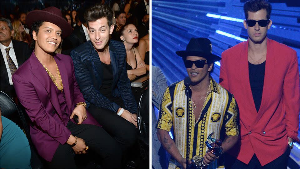 The copyright infringement lawsuit submission claims Bruno's Billboard No.1 copied the band's harmony, rhythm, melody and structure. Photo: Getty
