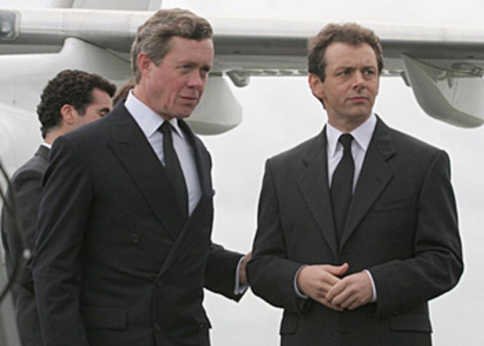 Alex Jennings stars as the Prince of Wales and Michael Sheen as Prime Minister Tony Blair in Stephen Frears' film The Queen.