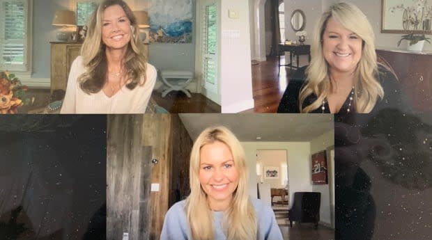 <em>A split screen with Marci Hopkins top left, Shalena Bryan, and Candace Cameron Bure bottom center during an interview on Wake Up With Marci. Photo Courtesy of Marci Hopkins/Wake Up With Marci.</em><p>Courtesy Marci Hopkins/"Wake Up With Marci"</p>