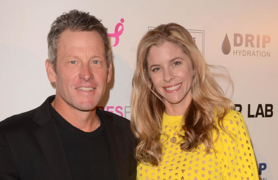 Lance Armstrong has married Anna Hansen credit:Bang Showbiz