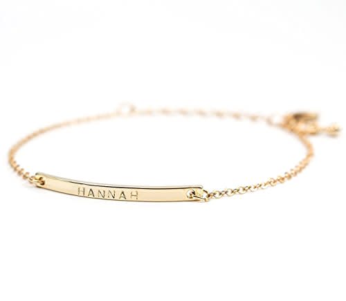 Petite Boutique 16K Gold Personalized Bracelet (Amazon / Amazon)