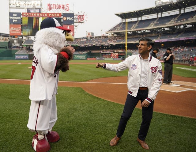 Rishi Sunak visits Washington - in pictures