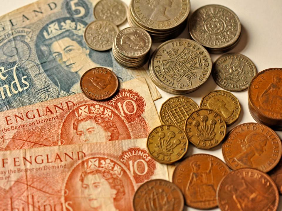 With inflation, the humble half-pound will soon be worth what 10 pennies were at the end of the last century: Alamy