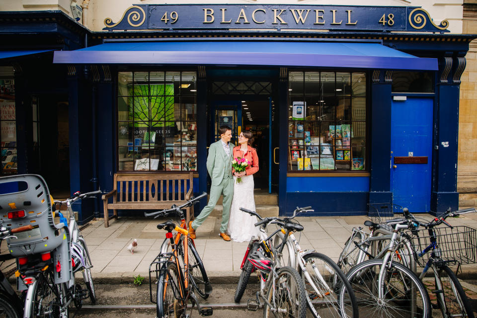 Janine and Joe Shuter at the bookshop (Lucy Judson Photography)