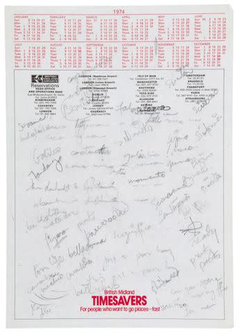 <p>Â© Queen Music Ltd - Sony Music Publishing UK Ltd</p> Freddie Mercury's handwritten working lyrics to Bohemian Rhapsody