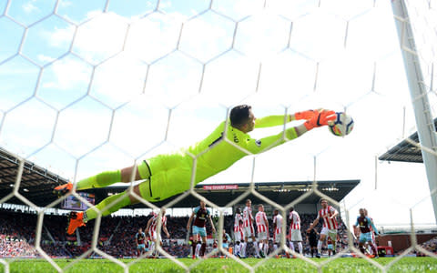 Jack Butland makes a save  - Credit: Getty images