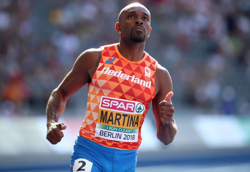 FOTO DE ARCHIVO. El atleta neerlandés Churandy Martina participa en el Campeonato de Europa de Atletismo, en Berlín, Alemania