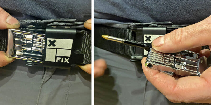 Fix Wheelie Wrench X Dynaplug everyday carry EDC multi-tool in a belt buckle