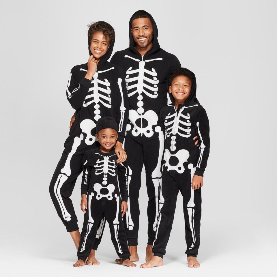 Matching Skeleton Halloween Jammies