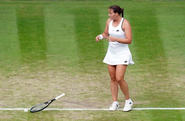 Jule Niemeier celebrates her victory 